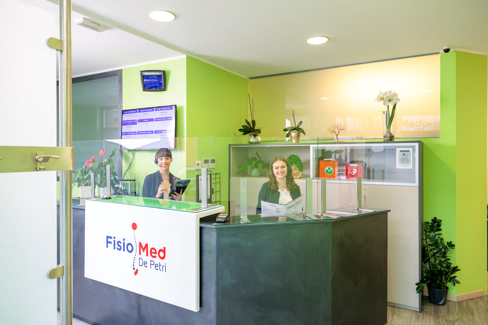 Reception con personale del centro