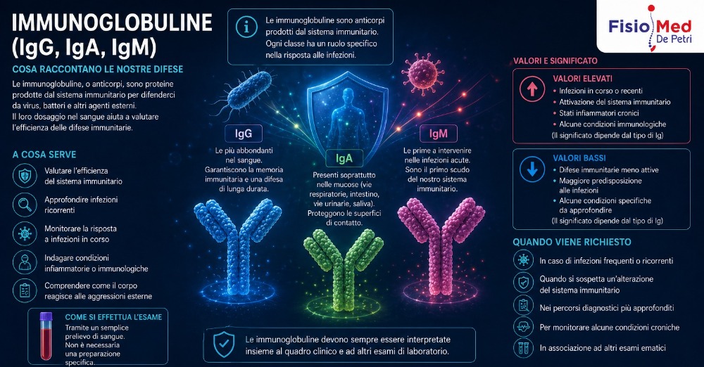 Immunoglobuline (IgG, IgA, IgM)