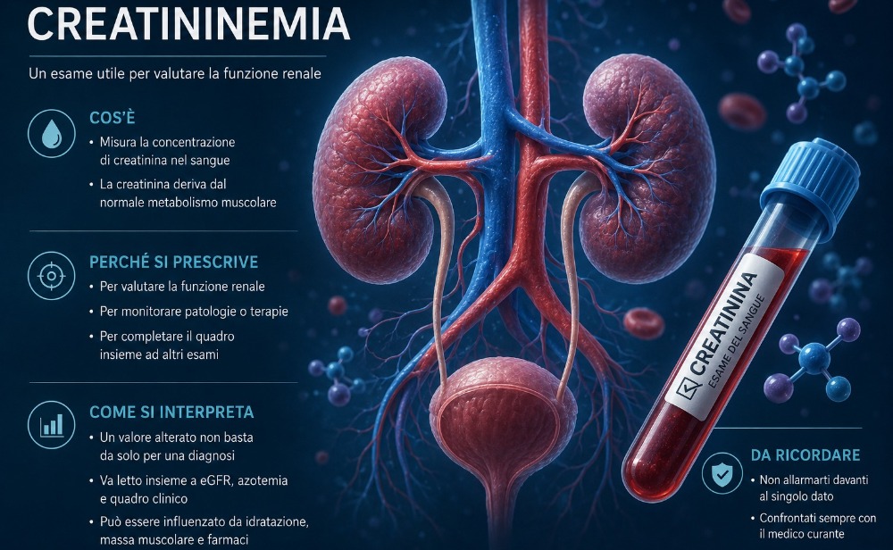 Creatininemia: cosa ci dice sulla funzione renale