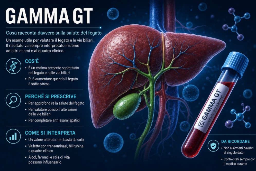 Gamma GT: cosa racconta davvero sulla salute del fegato