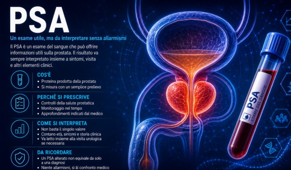 PSA: un esame utile, ma da interpretare senza allarmismi