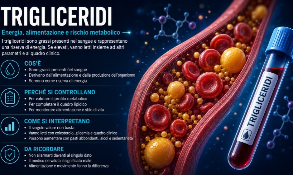 Trigliceridi: energia, alimentazione e rischio metabolico