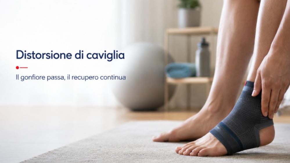 Distorsione di caviglia: quando il gonfiore passa ma il recupero non è finito