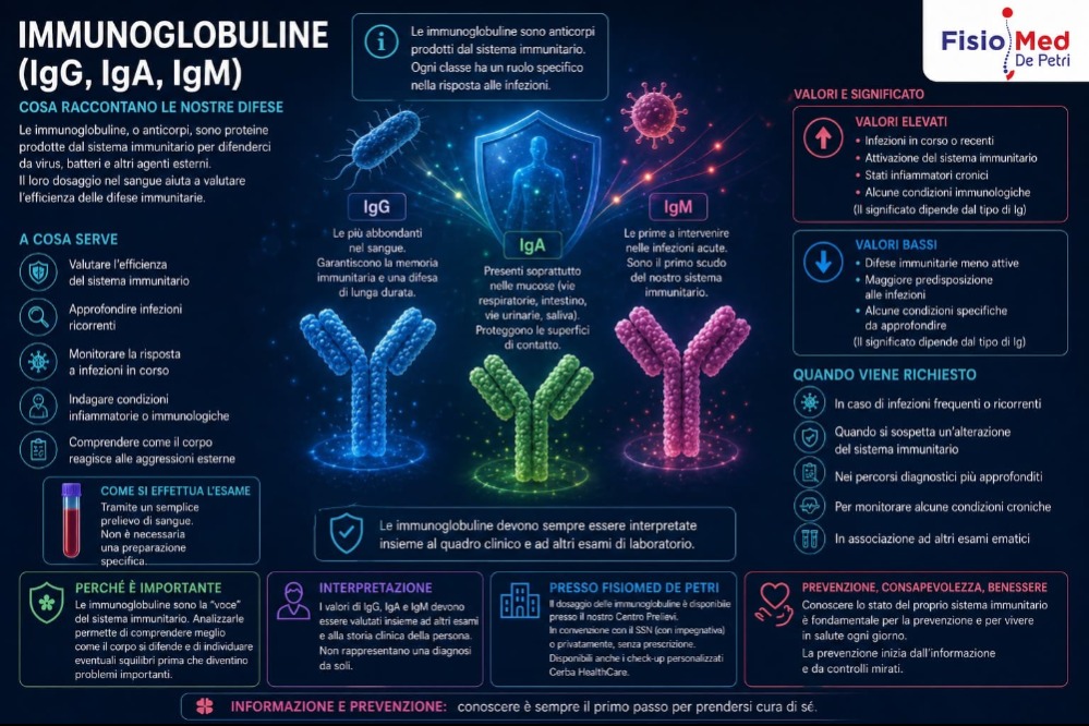 Immunoglobuline (IgG, IgA, IgM)